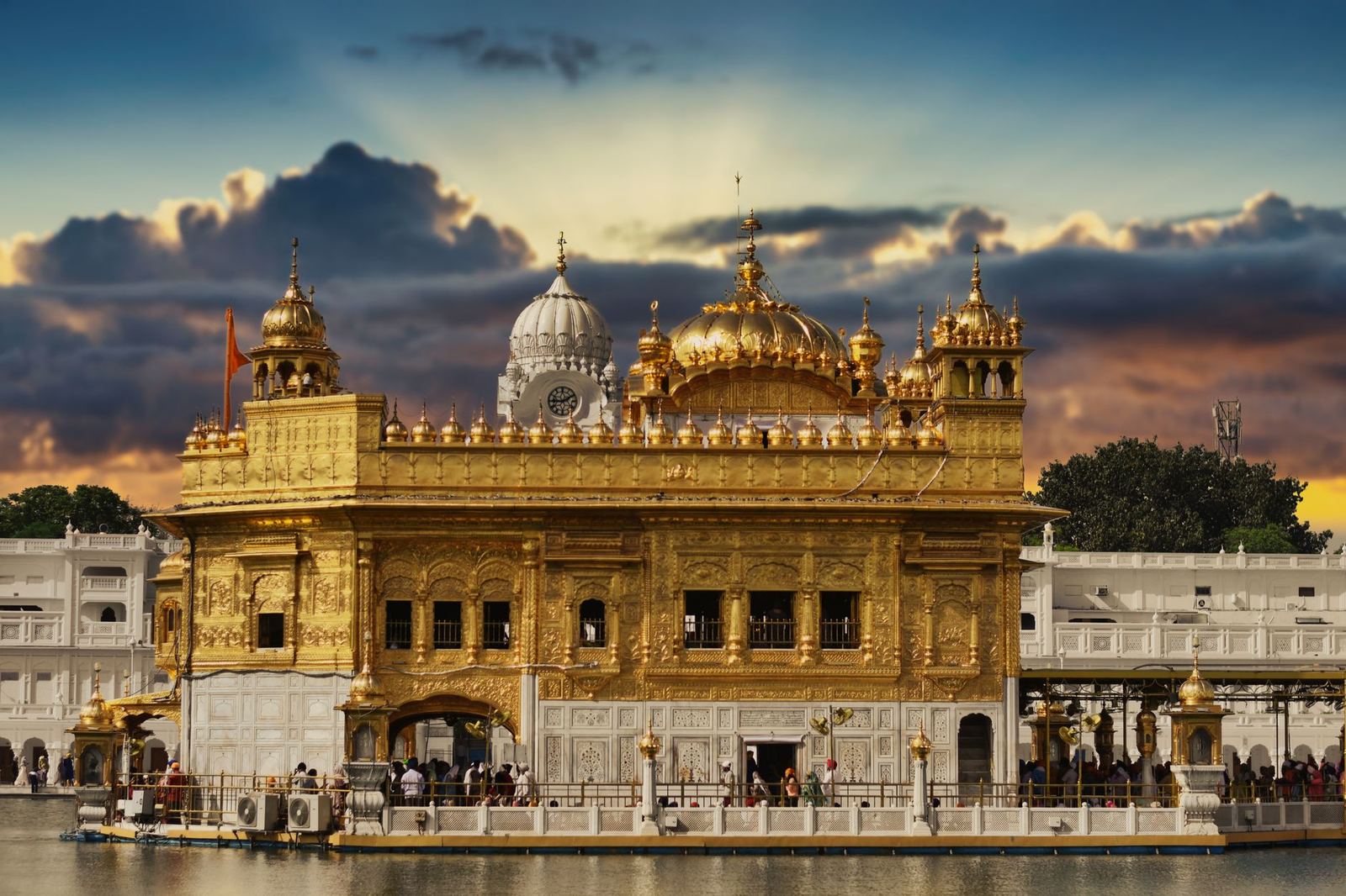 Golden Temple, Harmandir Sahib, reflected in the sarovar at Amritsar