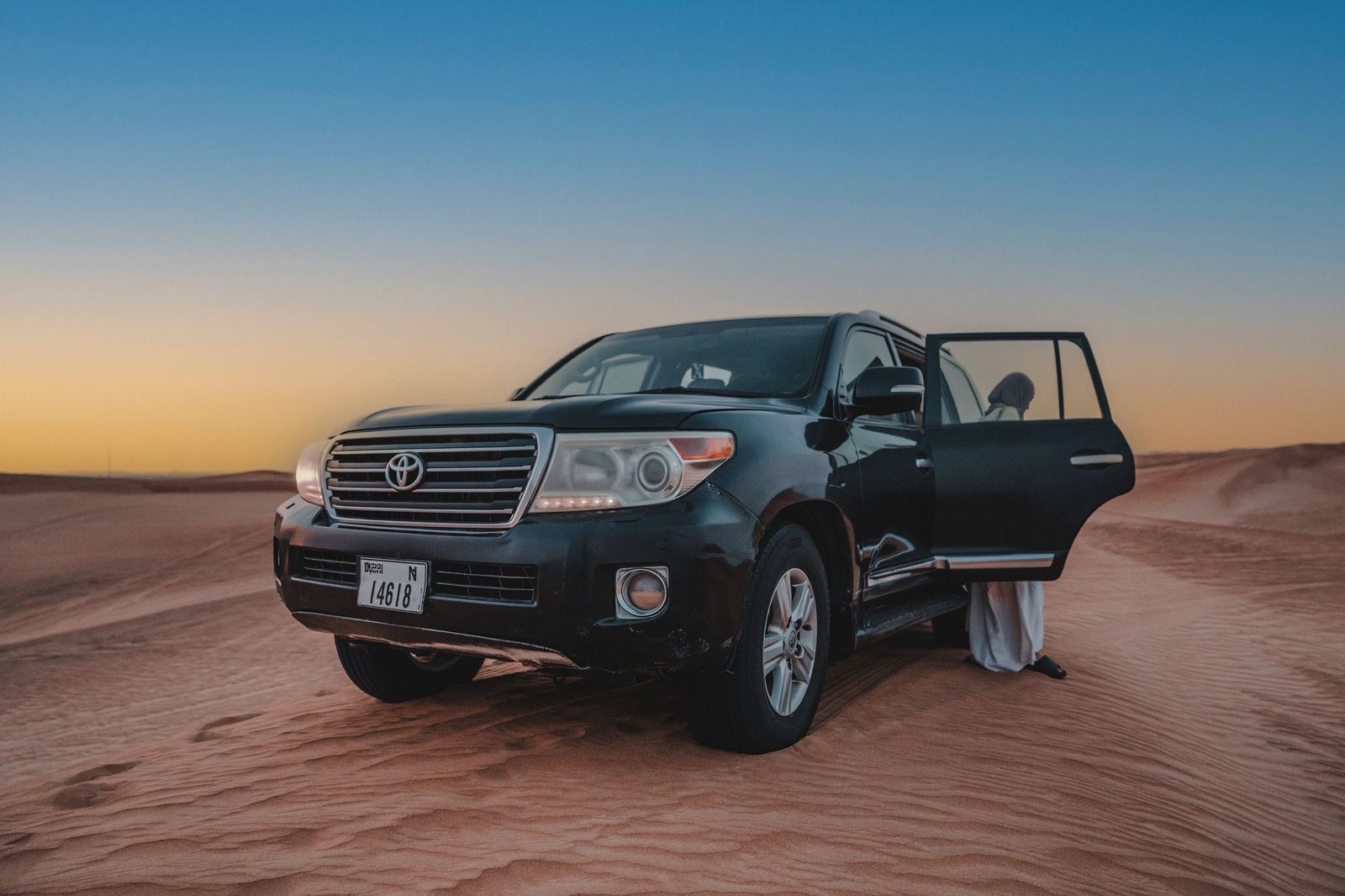 A black luxury SUV