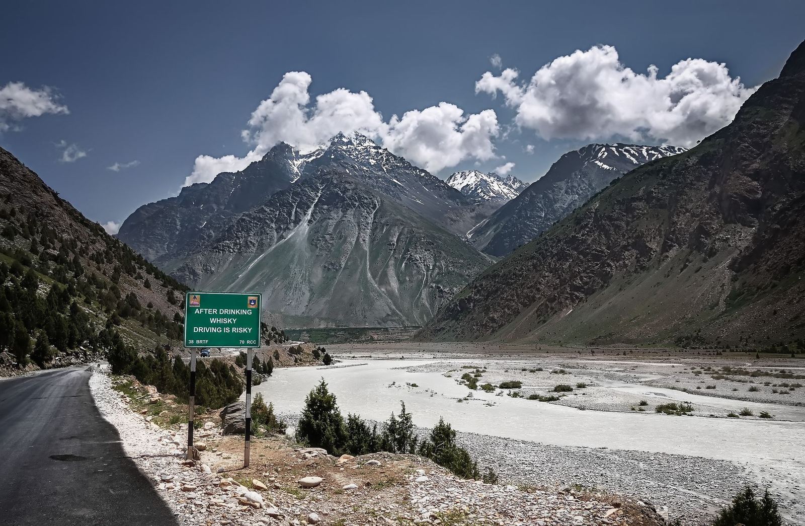 Mountain road in the Himalayas
